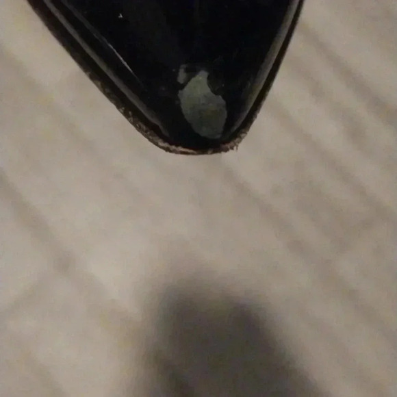 Giuseppe Zanotti Black/White Polka-Dot Kitten Heels Size 8.5AA Patent Leather - Picture 9 of 9